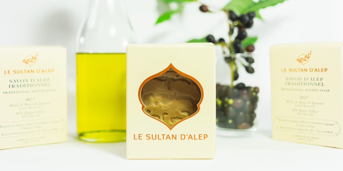 Lot De 8 Savons D'Alep Le Sultan 12% Laurier - 78% Huile D'Olive, 200g Chacun